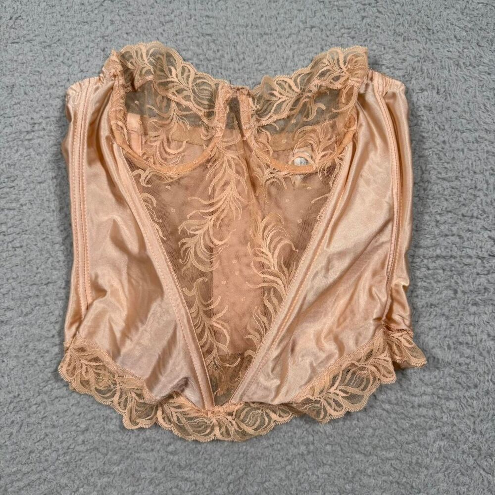 American-vintage Women's Pink and Tan Corset